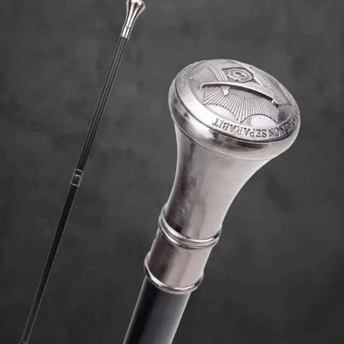 Masonic walking stick new with engraved details