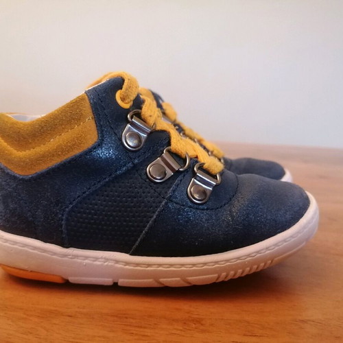 Clarks baby shoes first shoes used, Maxi Square Fst, navy leather
