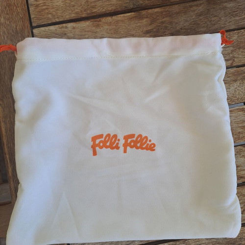 Vintage Folli Follie hard shell clutch with dustbag, like new