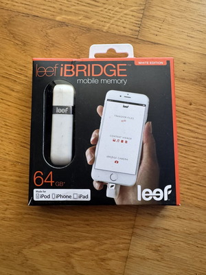 Leef iBRIDGE 64GB White Edition like new for iPhone and iPad