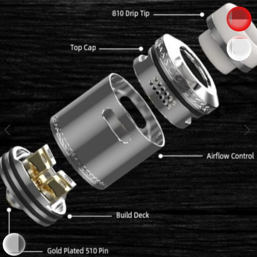 Hellvape Dead Rabbit V2 RDA used, black steel