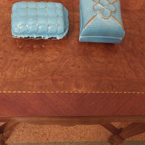 Italian porcelain jewelry box set 2, mid-century 1960