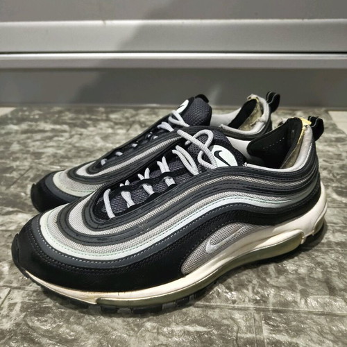 Nike Air Max 97 athletic shoes used, size 42, black and white