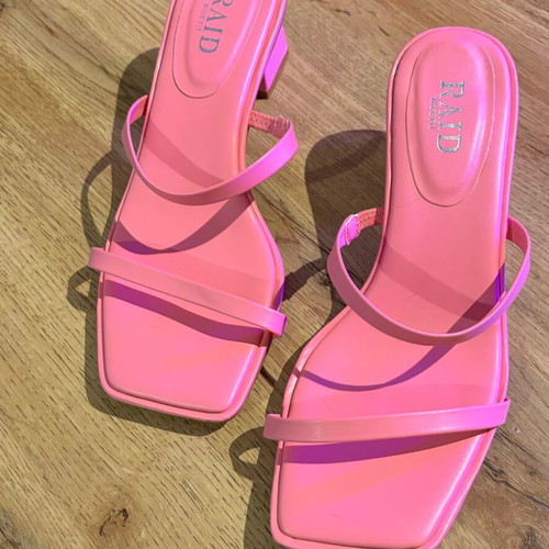 Raid sandals size 38 pink wide fit new
