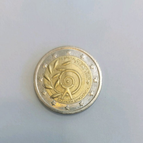 2 Euro Greece 2011 used, commemorative XIII Special Olympics World Games