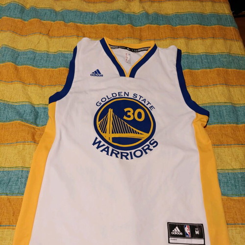 Stephen Curry Golden State Warriors white jersey new official replica, size Medium