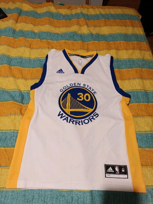 Stephen Curry Golden State Warriors white jersey new official replica, size Medium