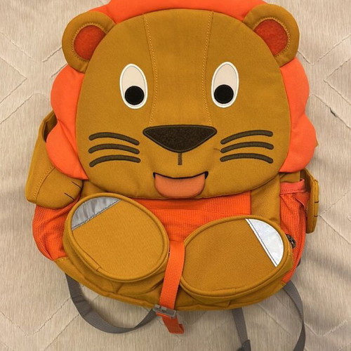 Affenzahn Lion kindergarten backpack like new, orange 8lt