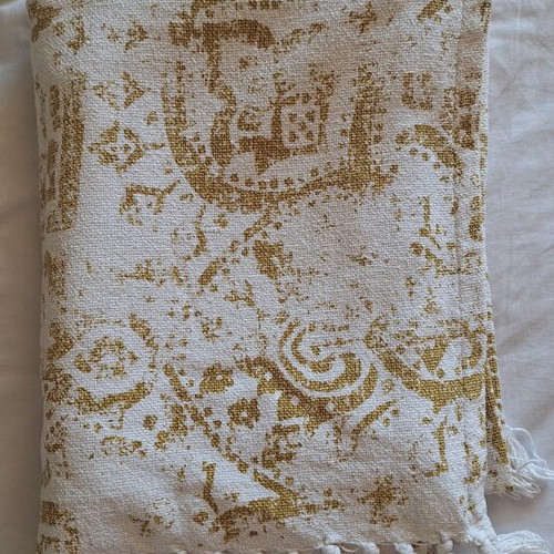 Nef-Nef Throw Blanket like new, 130×170cm, 100% cotton