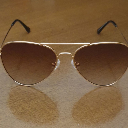 Techsuit sunglasses with gold lenses, new