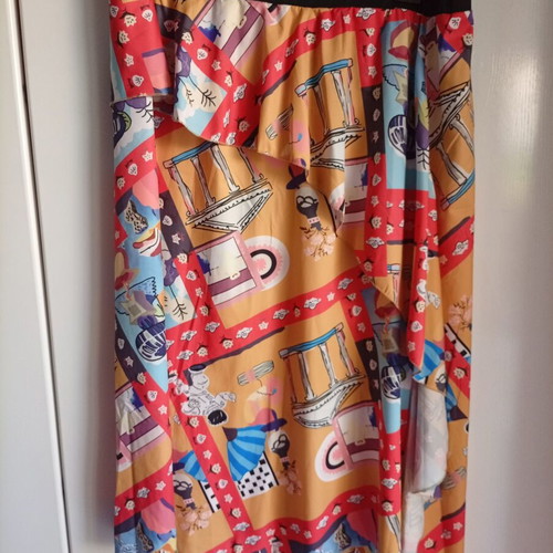 Shein plus midi skirt with elastic waistband new, multicolor