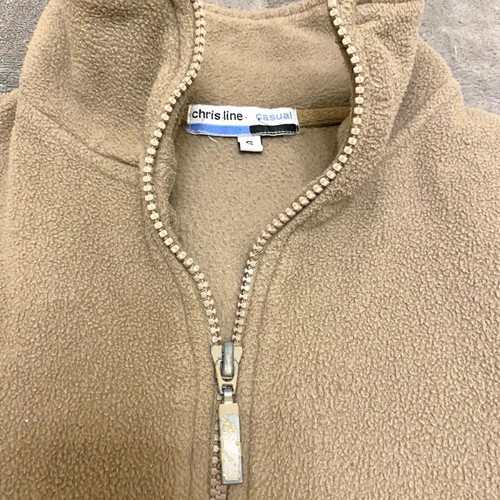 Beige-brown fleece jacket used, size XS