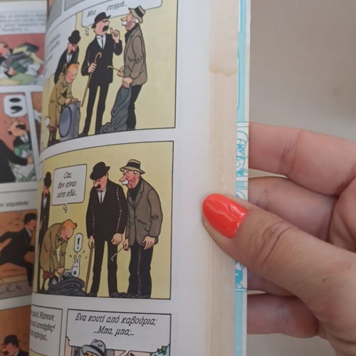 Tintin The Crab with the Golden Claws comic book used, 1993 edition