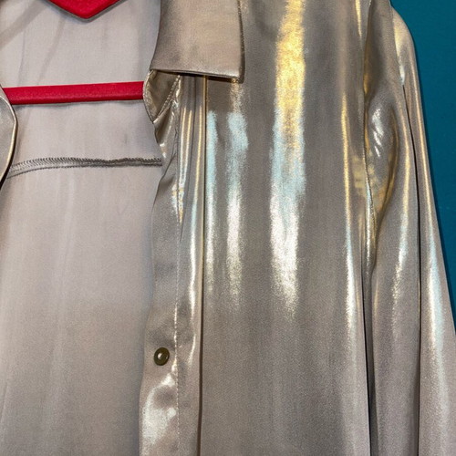 Zara shirt gold like new, size S