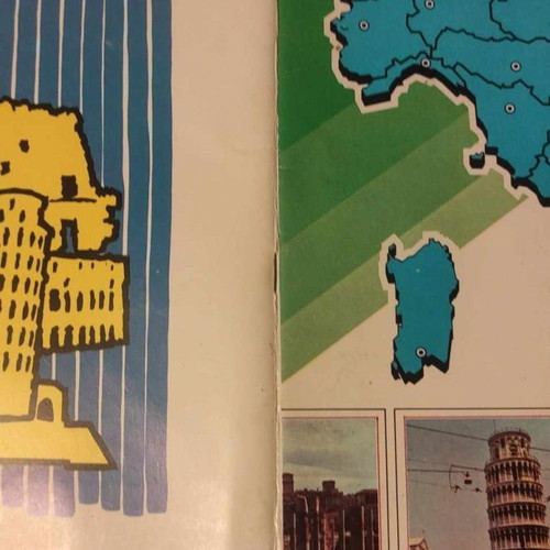 Panini album Italia 1978 used with landscape and landmark images
