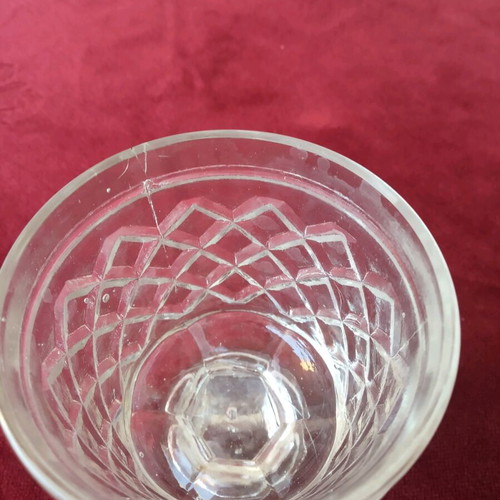 Vintage glasses used, set of 3 stemmed