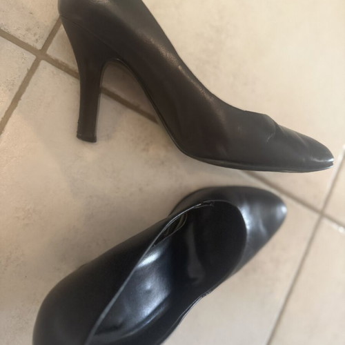 Next black pumps used, round toe, size 38