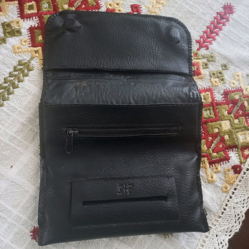 Sif tobacco pouch used, made of leatherette