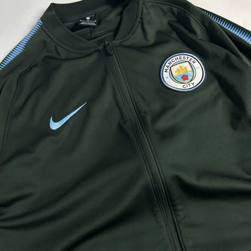 Nike Vintage Y2K Manchester City 2017-2018 Dark Green Training Jacket full zip like new