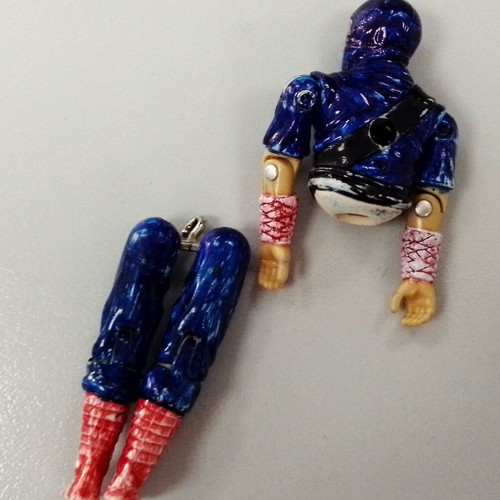 GI Joe Cobra Storm Shadow Ninja figure parts used 1984