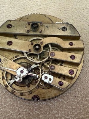 Vintage μηχανισμός ρολογιού τσέπης μεταχειρισμένος