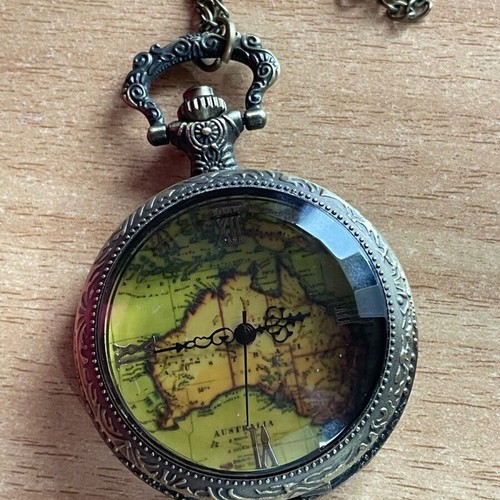 Watch necklace used, multicolored, adjustable length