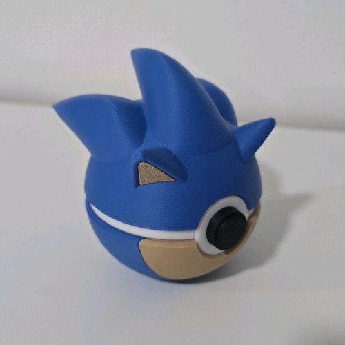 Sonic Pokéball 3D printed figure with keychain gift