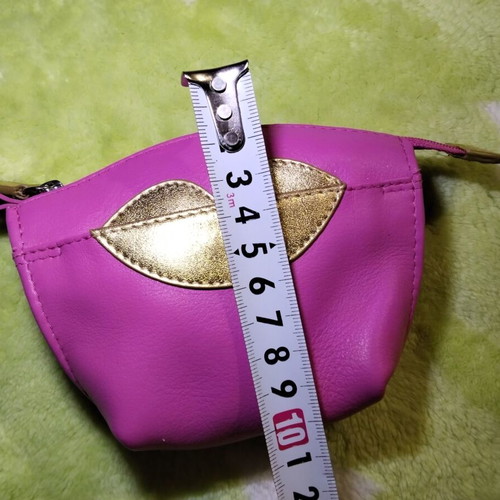 Women's leather handbag like new, pink and gold
