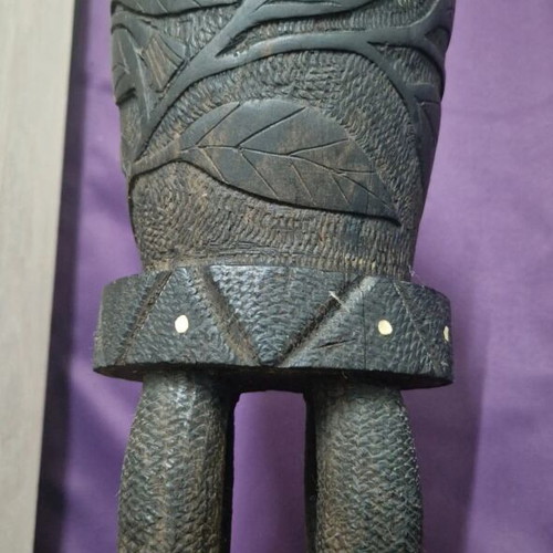 African Hand Carved Sculpture Used, Solid Ebony Wood