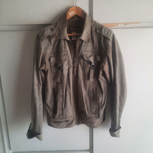 Diesel green jacket used, military style with many pockets