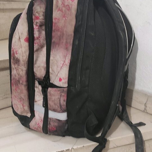 Polo Love Story School Backpack used, retro romantic design