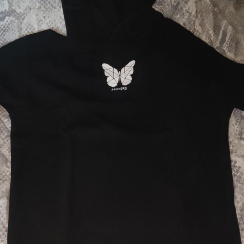 Brokers men's sweatshirt like new, black and white