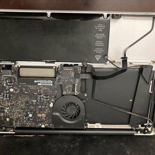 MacBook Pro a1278 used for parts, no hard drive or screws