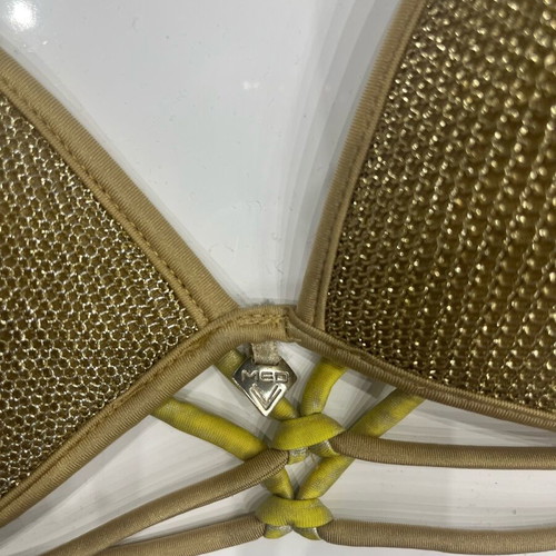 Women's swimsuit used, gold, triangle with push up, size L