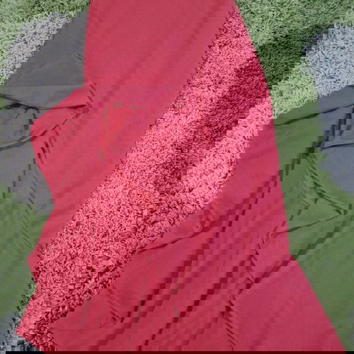 True Violet Midi Dress One Shoulder Ruffle New, Size M, Coral