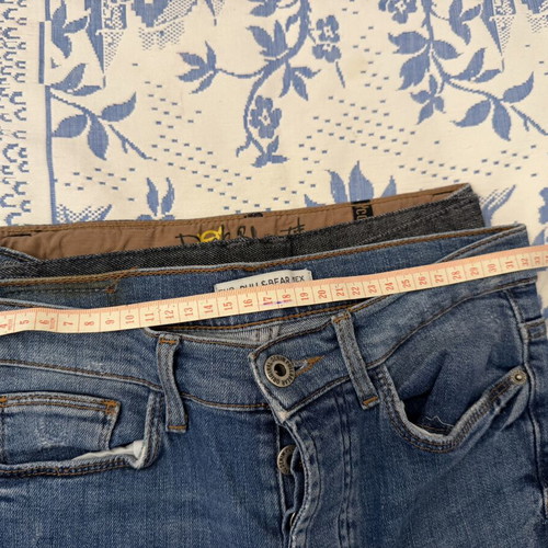 Kids' denim pants set, like new, for 9-10 years old