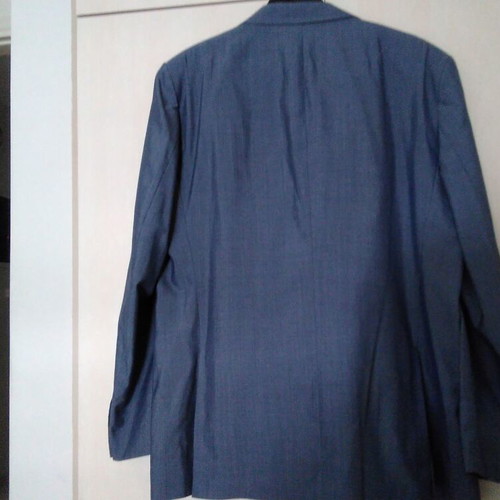 Davvero men's suit set like new, blue, jacket size 58, pants size 52