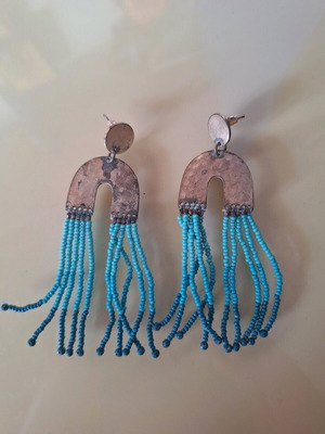 Earrings vintage Medusa used