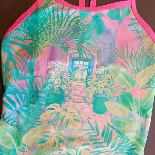 Funkita swimsuit for 10-year-old girl like new, multicolored