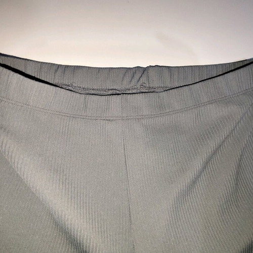Gray pants with wide ribbed legs like new