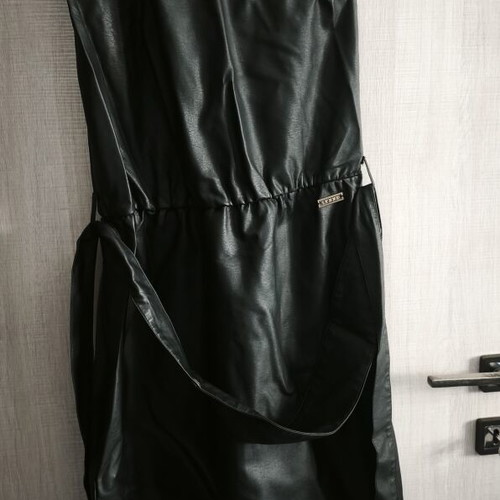 Lynne dress new, size 42, black faux leather