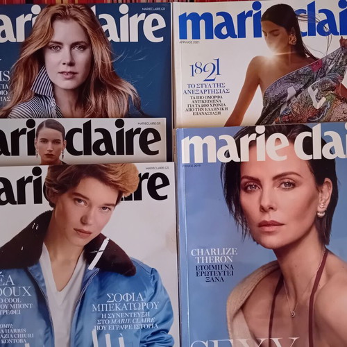 Marie Claire fashion magazines pack of 5 like new 2020-2021