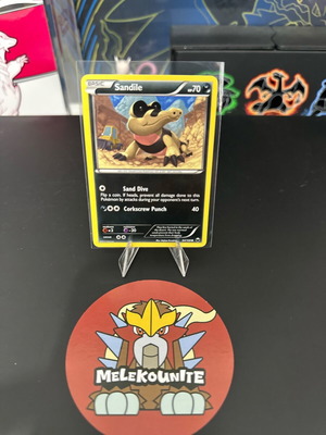 Κάρτα Pokemon Sandile μεταχειρισμένη, B&W Dark Explorers 64/108