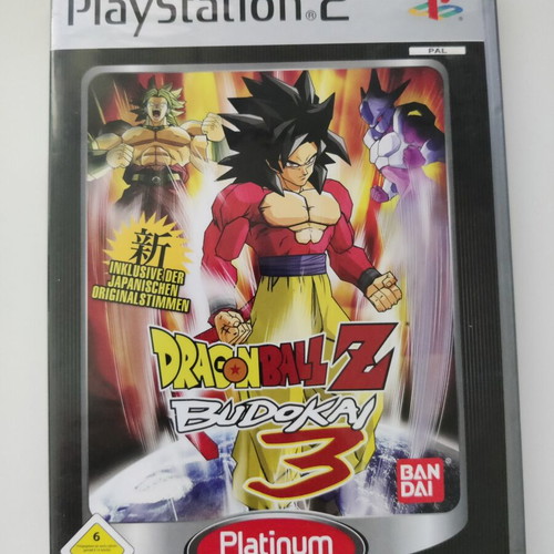 Budokai 3 Platinum PS2 case and manual, no disc