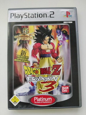 Budokai 3 Platinum PS2 case and manual, no disc