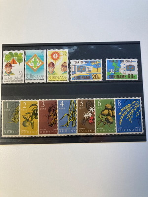 Suriname 3 complete unmounted stamp series