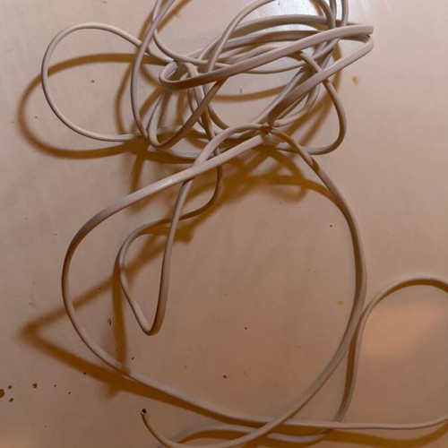 White installation cable wire without plugs