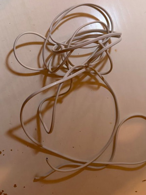 White installation cable wire without plugs