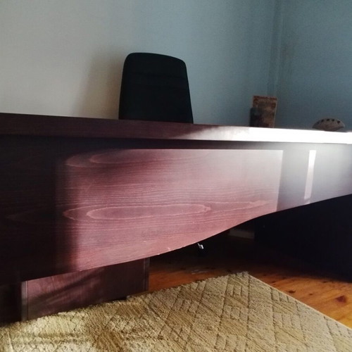 Wooden Beech Desk like new, 182 x 82 cm