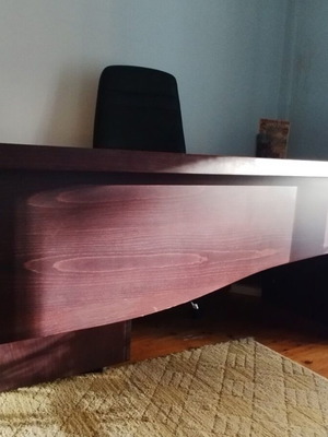 Wooden Beech Desk like new, 182 x 82 cm